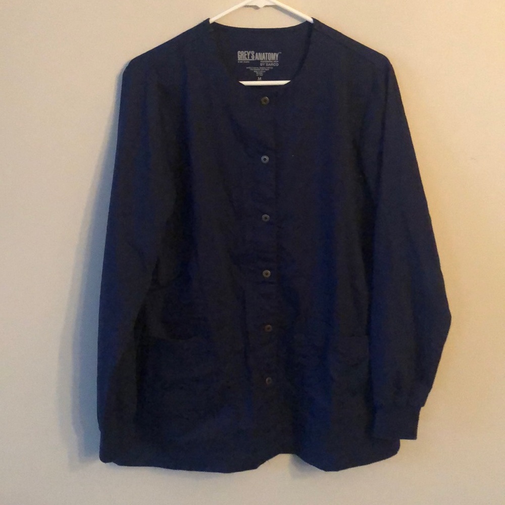 Grey’s Anatomy Navy Scrub Jacket.
